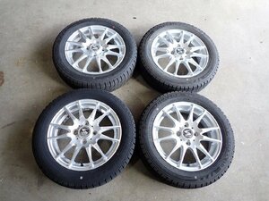 YS11760【送料無料155/65R14】NーBOX タント スペーシア サクラ デリカミニなどへ 中古スタッドレス ★14×4.5J 100/4H ET45★