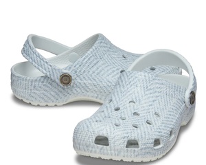 CROCS CLASSIC TWEED CLOG ツゥイード柄　ブルー系　28cm