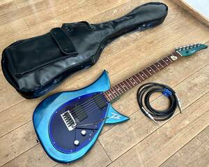 名機 TOKAI TALBO Blazing Fire Platinum Blue /HH P.Uカスタムmod仕様 (A-130) アルミボディ/ギグケース＆ギターコード付（GLAY HISASHI）