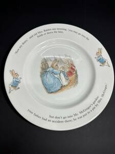 ★コレクター必見！！ WEDGWOOD PETER RABBIT ウェッジウッド ピーターラビット 英国製 絵柄 デザイン プレート 洋食器 お洒落 雑貨 K408