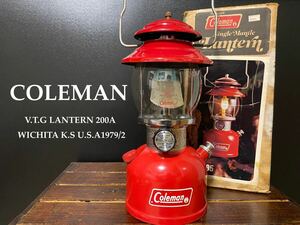 ★ビンテージ★コールマン/Coleman★ランタン/Lantern【200A★1979年2月】【希少！備え付けMANTLE・オリジナル元箱 有！】超希少！玉数無！