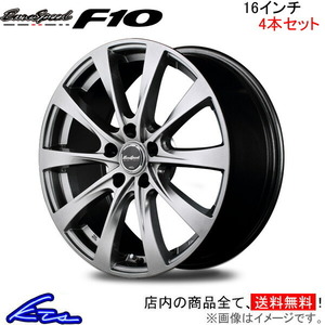 MID ユーロスピード F10 4本セット ホイール イスト【16×6.5J 5-100 INSET48】110系 EuroSpeed アルミホイール 4枚 1台分