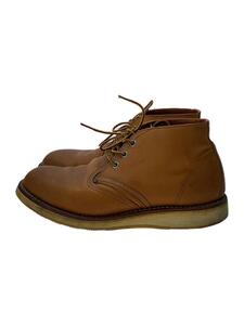 RED WING◆WORK CHUKKA/ブーツ/US8/CML/レザー/3140/シワ/キズ