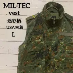 【MIL-TEC 】迷彩ハンティング ベスト　ミリタリー アウトドア　収納多々