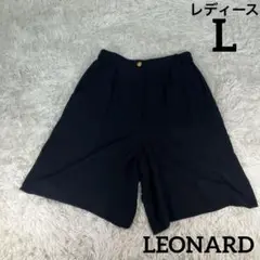 【美品】LEONARD SPORT レオナールスポーツ ショートパンツ L 黒