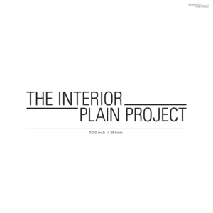 【IPP】インテリアプレインプロジェクト★THE INTERIOR PLAIN PROJECT★01★ダイカットステッカー★切抜きステッカー★10.0インチ★25.4cm