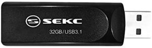 ブラック USB 3.1対応Type-A 高速 Gen 1 最大読出速度105MBs 32GB スライド式 サイズ: SKD673