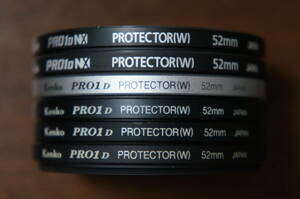 [52mm] Kenko PRO1D(NX) PROTECTOR(W) 保護フィルター 380円/枚