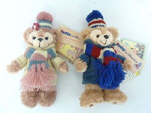 ts.L タグ付き 保管品 ディズニー ダッフィー/シェリーメイ Duffy ぬいぐるみ マスコット キーホルダー 2点セット Disney ディズニーシー