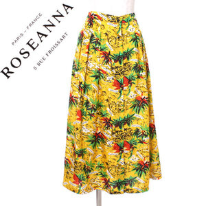 新品 ROSEANNA PALM MENDES SKIRT 定価64,000円 size36 ローズアンナ パーム柄シルクスカート アロハ ハワイアン