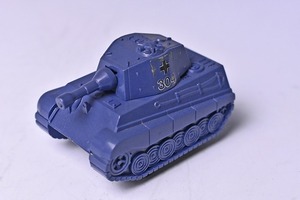 【コンバット チョロＱ】132★KING-TIGER GERMAN TANK★NO.C-14★ダークブルー★ドイツ軍★1980年代物★TAKARA★タカラ★