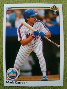 ★来日外国人 マーク キャリオン ロッテ オリオンズ 千葉 マリーンズ MARK CARREON UD UPPER DECK 1990 #135 MLB NEW YORK METS メッツ