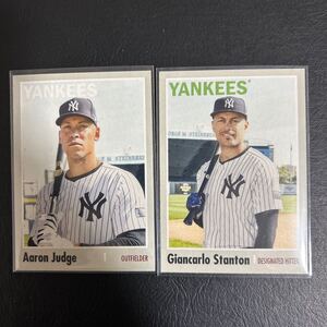 2024 topps archives ニューヨーク・ヤンキース主砲 2枚セット アーロン・ジャッジ　ジャンカルロ・スタントン