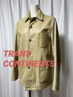 TRANS CONTINENTS 牛革レザージャケット　カバーオール