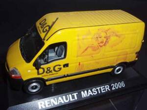 ● D＆G 限定 ミニカー ルノー RENAULT MASTER 2006年 新品 コレクター 激レア NOREV ロゴ イエロー 黄色 DOLCE&GABBANA ワゴン車 女優 CM