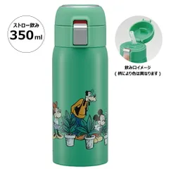 水筒 ワンタッチ ストロー ボトル 350ml ステンレス 保冷 大人 子供 かわいい スケーター STOT3ST ミッキーマウス ミッキー Mickey 男の子 女の子