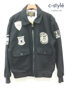 J730c [秋冬][人気] Schott ショット G-1 FLIGHT JACKET XL ブラック Wings of gold M-422 B | アウター G