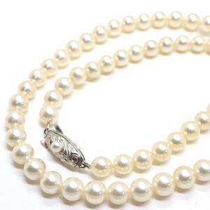 TASAKI(田崎真珠)《アコヤ本真珠ネックレス》J 24.1g 約42cm 約6.0-6.5mm珠 pearl パール necklace ジュエリー jewelry DH0/EC0