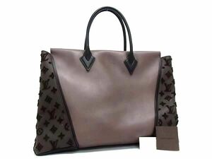 1円 ■美品■ LOUIS VUITTON ルイヴィトン M94338 キュイールオルフェーヴル トート W GM ヴォーボックス ハンドバッグ ブラウン系 AS4333