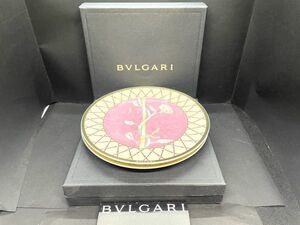 【未使用保管品】BVLGARI ブルガリ / Rosenthal ローゼンタール Rosa Innamorata インナモラータ プレート 2枚セット 薔薇 金彩 M-105