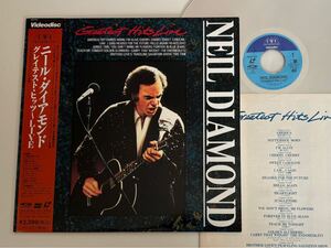 【良好品】ニール・ダイアモンド Neil Diamond / Greatest Hits Live 帯付LD 35LP134 88年ライヴ,Sweet Caroline,Beatlesメドレー,