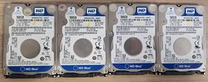 4枚セット　WD Blue 　WD5000LPVX　WD5000LPCX　　WesternDigital Blue　HDD　②