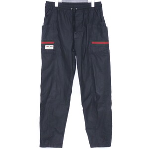 GUCCI コーティングコットンテックパンツ サイズ46 ブラック 604171 XDBCH グッチ GRG Vintage Tech Pant イージー