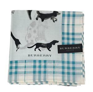 未使用 バーバリー ハンカチ 綿　100％ 散歩 犬 チェック バーバリー　レディース　BURBERRY　LONDON　 【中古】