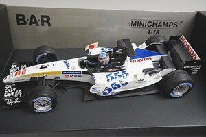 ミニチャンプス PMA 1/18 BAR HONDA ホンダ 007 2005 佐藤琢磨 #4 ※外箱が中身と異なります。 100050074