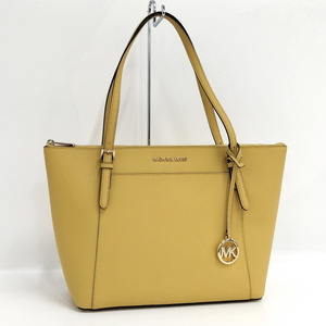 【中古】MICHAEL KORS シアラ トートバッグ レザー イエロー 35T8GC6T9L