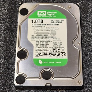 【送料無料】WesternDigtal WD Caviar Green WD10EADS-00L5B1 1TB 3.5インチ内蔵HDD 2008年製 フォーマット済 正常品 PCパーツ 動作確認済