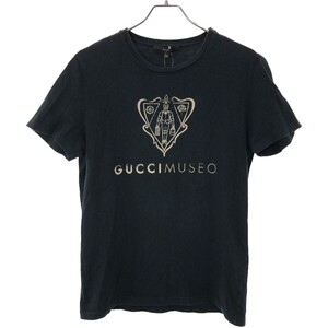 GUCCI グッチ GUCCI MUSEO プリントTシャツ 285352 X3715 ブラック XS IT1G60I7ULCS