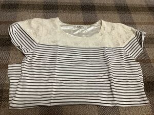 バトー・ムーシュ レースTシャツ Lサイズ BATEAU MOUCHE　衣類　服　Tシャツ