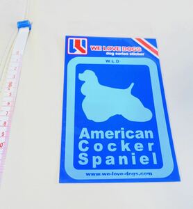 we love dog キラキラステッカー　新品　アメリカンコッカースパニエル