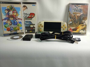 【動作良好すぐに遊べる!!】PSP-1000 シャンパンゴールドGOLD本体。