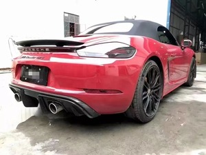 PORSCHE Cayman Boxster GT4スタイル カーボンリアディフューザー ポルシェ ケイマン ボクスター