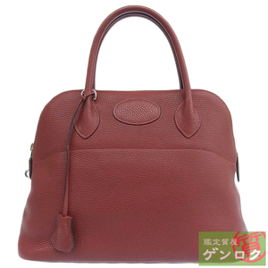 【中古】HERMES エルメス ボリード31 ハンドバッグ トートバッグ ボルドー レザー T刻印(2015年) レディース【質屋】【代引き手数料無料】