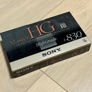 SONY ベータ ビデオテープ L-830MHGB Master HG 未開封