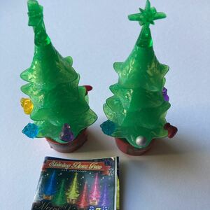 クリスマス/オーナメント/LEDライト/シャイニングクリスマスツリー/2個セット/まとめて