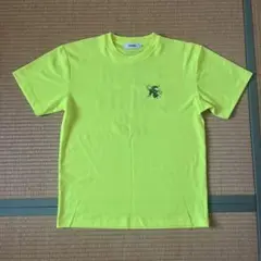 frank フランク　蛍光　メッシュ　Tシャツ　ロゴ　グラフィック　イエロー