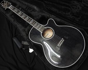 Takamine FPT181AC SBL タカミネ アコースティックギター エレアコ シースルーブラック アーチトップ/バック ブラウン・プリアンプ