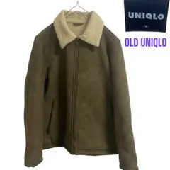 希少　OLD UNIQLO フェイクムートンジャケット　ボアジャケット