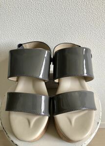 niko and ニコ アンド 厚底 プラット フォーム サンダル　PLAT FORM　CORK　SANDAL　L (24-24.5)　ＧＲＡＹ　グレー