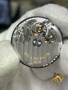 【可動品】 Blancpain ブランパン フィフティファゾム 自動巻き ムーブメント Cal 11.51 YGリューズ・風防付き【現状】№62368②