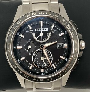 CITIZEN ATTESA Eco-Drive 型番:AT9024-58E シチズン アテッサ エコドライブ アナログ ソーラー 電波 腕時計 ☆良品☆[77-0617-N5]