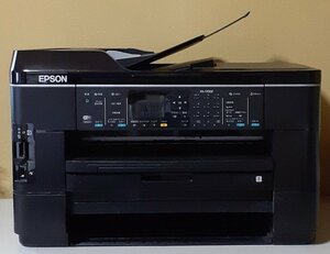 4816 動くけどジャンク A3カラー インクジェットプリンタ複合機 EPSON PX-1700F USB/LAN/WiFi対応 FAX/スキャナ機能付き