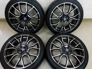 ★ RAYS グラムライツ 57BNA 18インチ 7J+50 5H 100 225/40R18 未使用 展示品＆中古タイヤ プリウス カローラ CT200h アルミ タイヤ