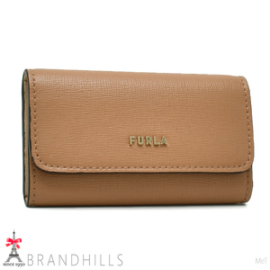 フルラ キーケース 4連 レディース バビロン レザー MIELE BALLERINA ベージュ RAC5UNO FURLA ほぼ未使用