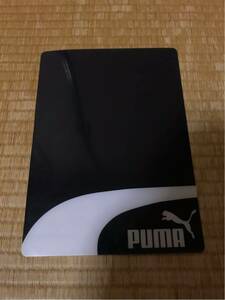 送料無料!!】PUMA下敷き/黒ブラック×白マーク/中古美品/検)ノベルティグッズ.プーマ.文房具.サッカーブランド.ノート.アディダス.ナイキ/