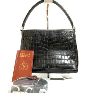 クロコダイル JRA 2way ハンドバッグ ショルダーバッグ ワニ革 crocodile